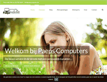 Tablet Screenshot of paepscomputers.be